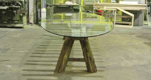 Tavolo legno cristallo conferenza